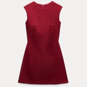 Zara Red Mini Dress NWOT - L